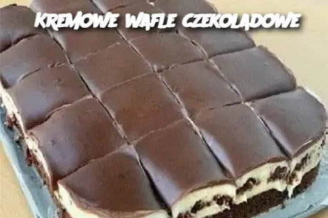 Kremowe wafle czekoladowe