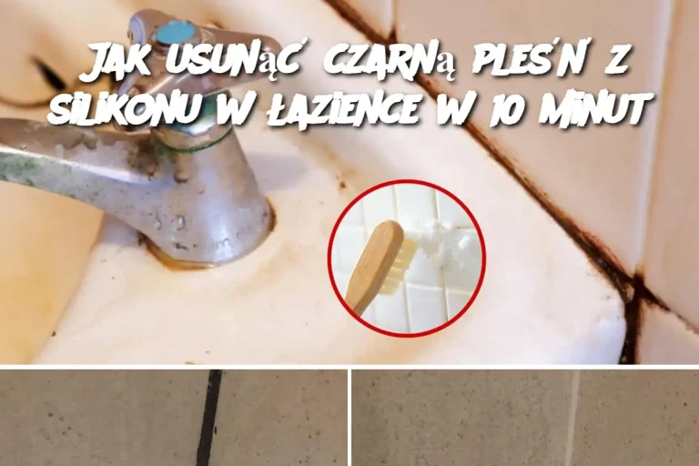 Jak usunąć czarną pleśń z silikonu w łazience w 10 minut