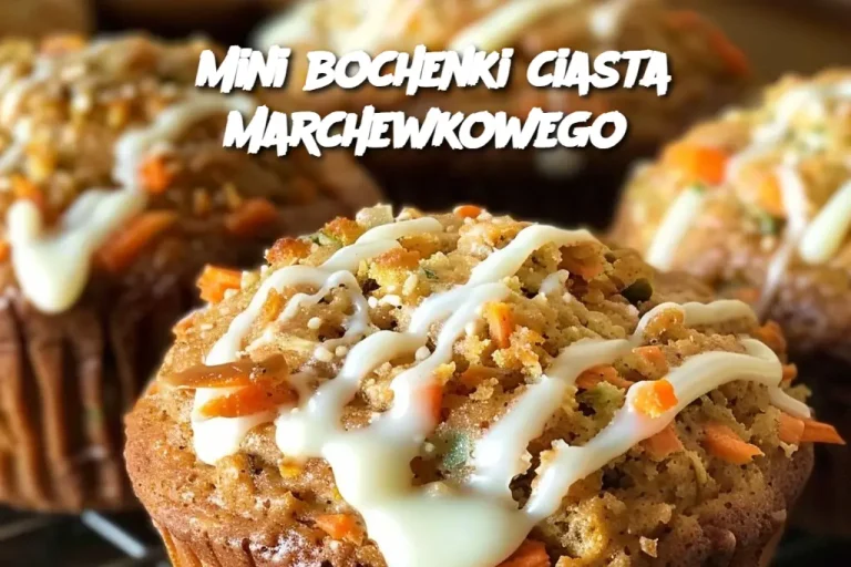 Mini bochenki ciasta marchewkowego