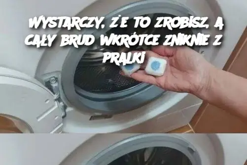 Wystarczy, że to zrobisz, a cały brud wkrótce zniknie z pralki