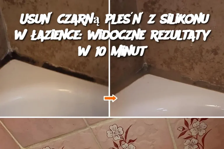 Usuń czarną pleśń z silikonu w łazience: widoczne rezultaty w 10 minut