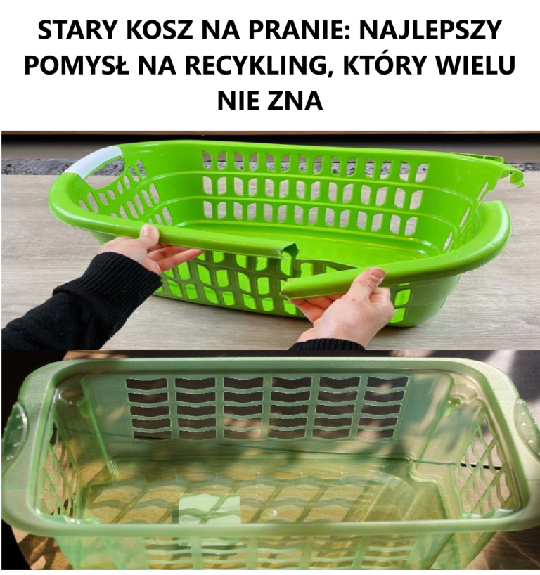 STARY KOSZ NA PRANIE: NAJLEPSZY POMYSŁ NA RECYKLING, KTÓRY WIELU NIE ZNA