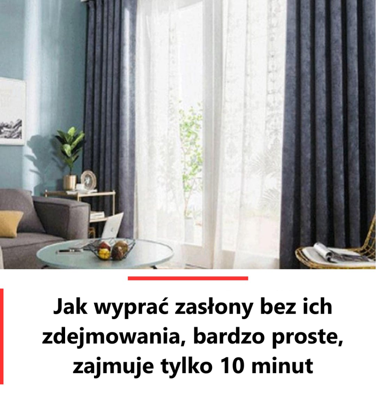 Jak wyprać zasłony bez ich zdejmowania, bardzo proste, zajmie Ci to tylko 10 minut