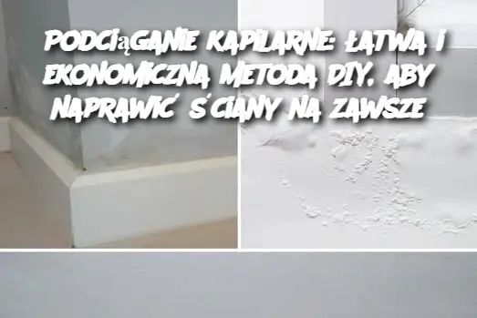 Podciąganie kapilarne: łatwa i ekonomiczna metoda DIY, aby naprawić ściany na zawsze