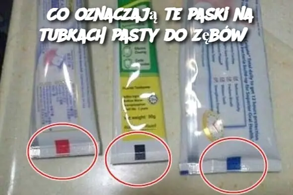 Co oznaczają te paski na tubkach pasty do zębów?