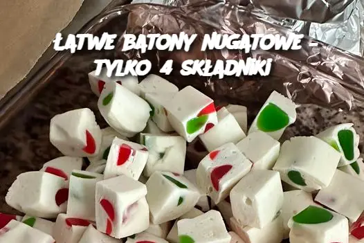 Łatwe batony nugatowe – tylko 4 składniki