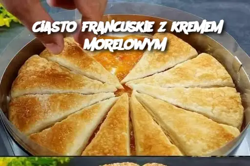 Ciasto francuskie z kremem morelowym