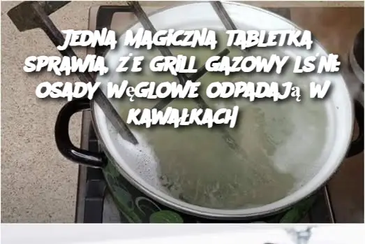 Jedna magiczna tabletka sprawia, że ​​grill gazowy lśni: osady węglowe odpadają w kawałkach