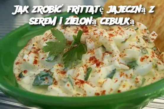 Jak zrobić frittatę jajeczną z serem i zieloną cebulką