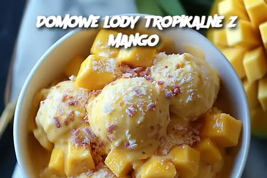 Domowe lody tropikalne z mango