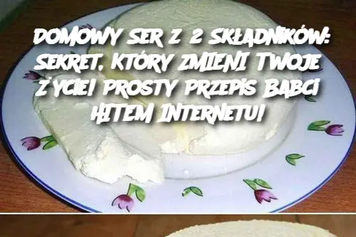 Domowy Ser z 2 Składników: Sekret, Który ZMIENI Twoje Życie! Prosty Przepis Babci HITEM Internetu!