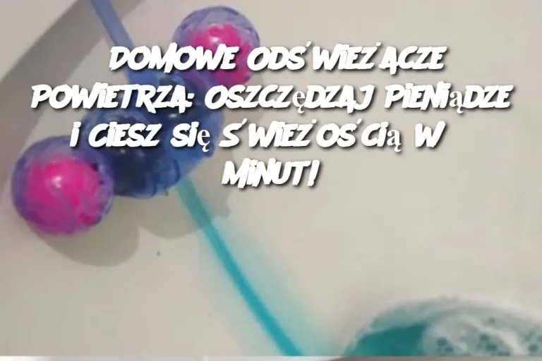 Domowe Odświeżacze Powietrza: Oszczędzaj Pieniądze i Ciesz się Świeżością w 5 Minut!