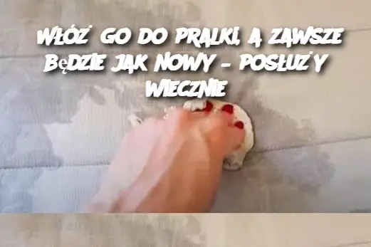 Włóż go do pralki, a zawsze będzie jak nowy – posłuży wiecznie