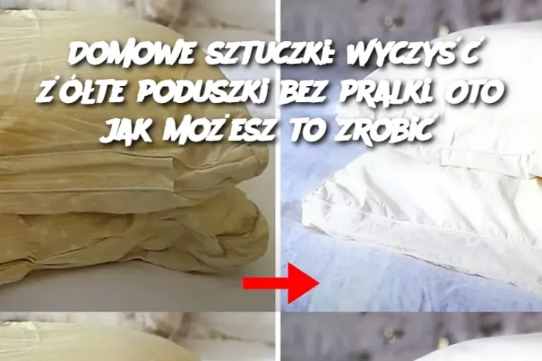 Domowe sztuczki: Wyczyść żółte poduszki bez pralki. Oto jak możesz to zrobić