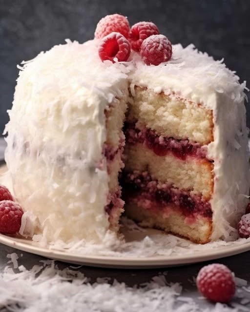 Ten „Snowball Cake” jest jednym z naszych ulubionych! Nie tylko wygląda imponująco, ale jego smak jest niezrównany