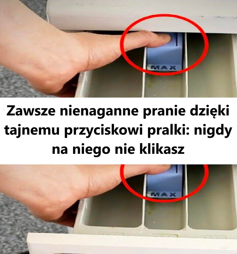 Zawsze nieskazitelne pranie dzięki sekretnemu przyciskowi pralki: nigdy go nie klikniesz