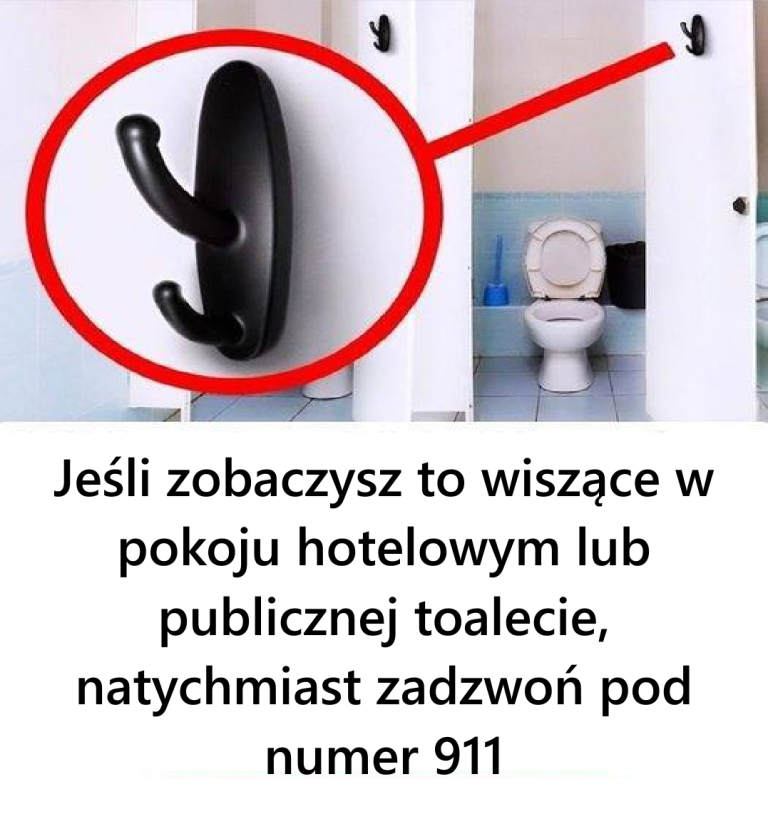 Jeśli zobaczysz to wiszące w pokoju hotelowym lub publicznej toalecie, natychmiast zadzwoń pod numer 911.