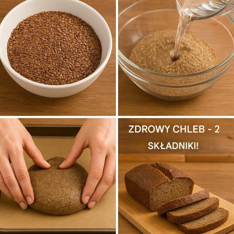 Zdrowy chleb z 2 składników! BEZ mąki, BEZ cukru, BEZ drożdży, BEZ jajek