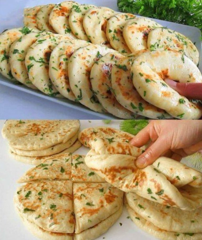 Turecki chleb mleczny na patelni