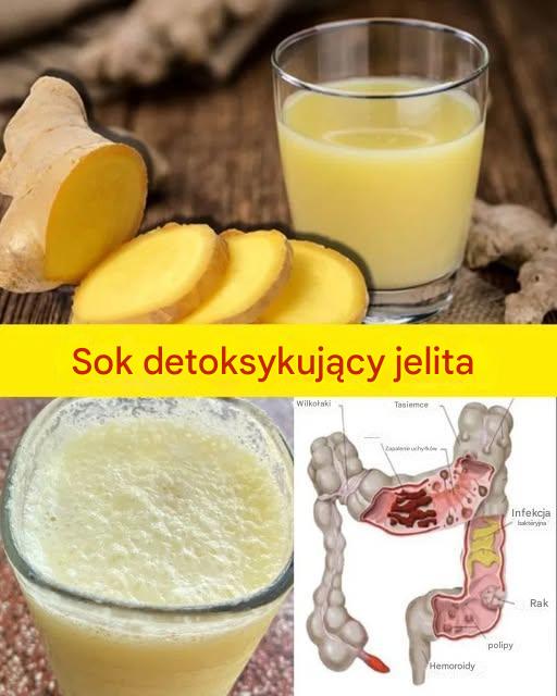 Sok do detoksykacji jelit: Jabłko, imbir i cytryna do wypłukiwania toksyn