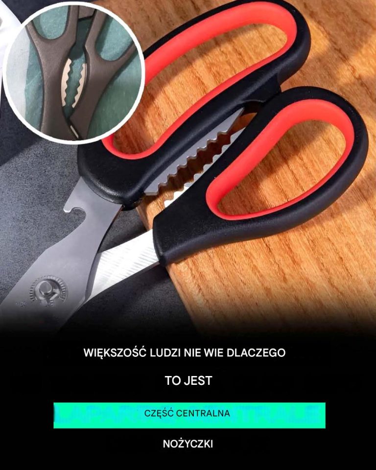 Do czego służy środkowa część nożyczek?